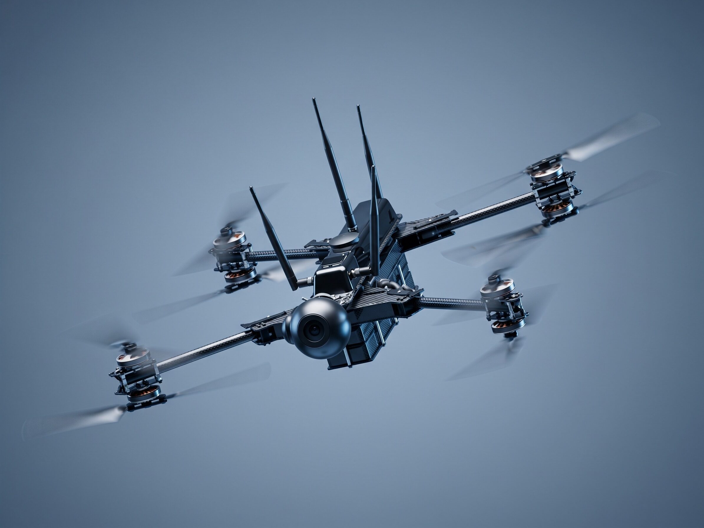 Veronte 1x integrated on surveillance UAV.