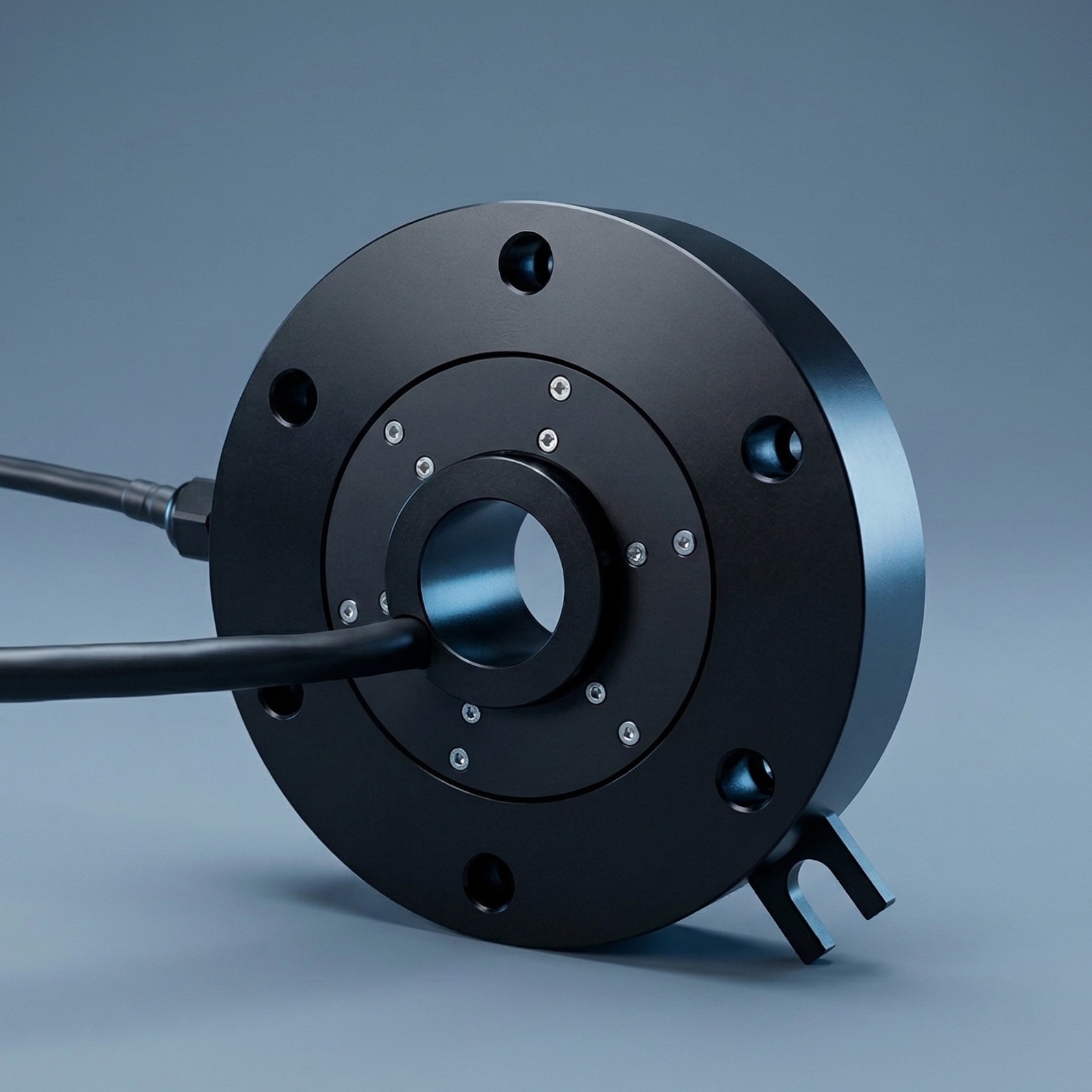 Servotecnica SVTS F Series flat pancake slip ring for height-constrained spaces