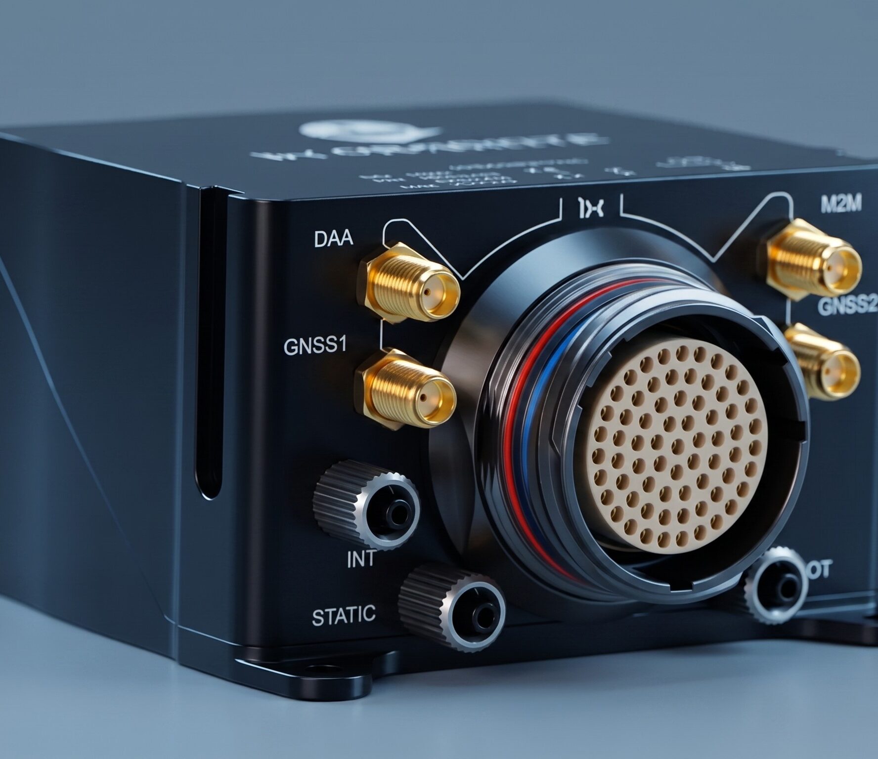 Veronte Autopilot 1x professional flight control system showing anodized aluminum enclosure.